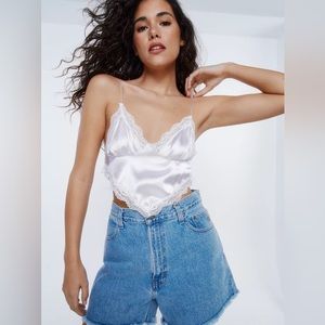Nasty Gal Lace Trim Tank